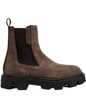 Moncler Peak City Suede Chelsea Boots - Brown