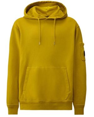C.P. Company Lens Pocket Hoodie - Yellow