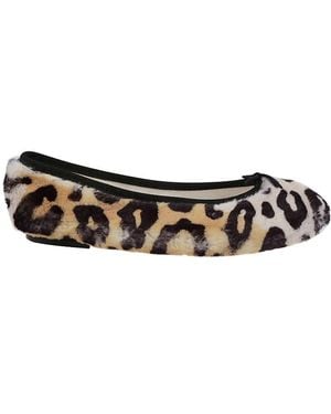 Repetto Animal Print Ballet Flats - Brown