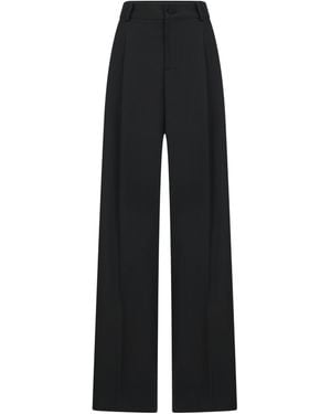 Amen Belt Loops Casual Trousers - Black