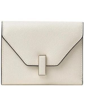Valextra Iside Fold Wallet - White