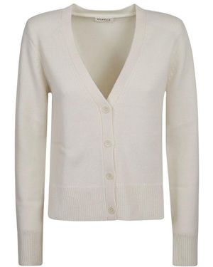 P.A.R.O.S.H. Buttoned V-Neck Cardigan - White