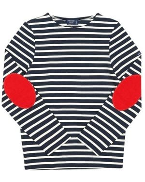Saint James Striped T-Shirt - Red