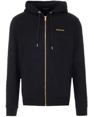 Versace Logo Hat Casual Jacket - Blue