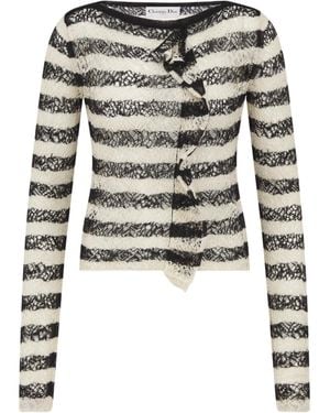 Dior Marinière Ruffled Jumper - Multicolour