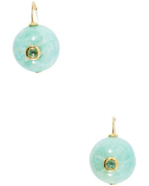 Lizzie Fortunato Comet Beaded Amazonite Earrings - Green