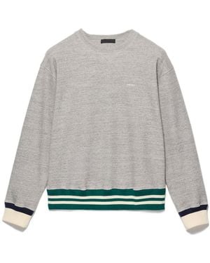 Prada Cotton Fleece Sweatshirt - Grey