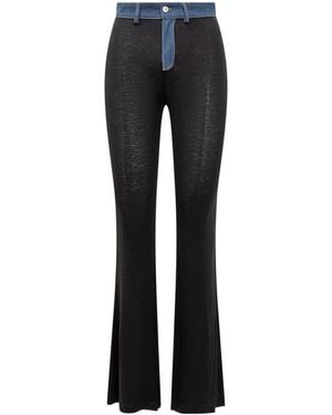 Coperni Stitched Denim Trousers - Black