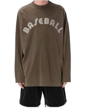Fear Of God Baseball Logo Long Sleeve T-Shirt - Brown