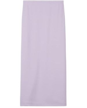 Gucci Slit-Detailed Skirt - Purple