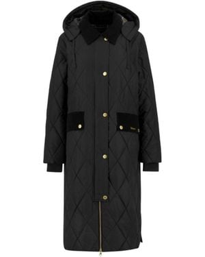 Barbour Quilted Hooded Coat - Black