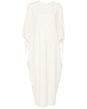 Alberta Ferretti Long-Sleeved Dress - White