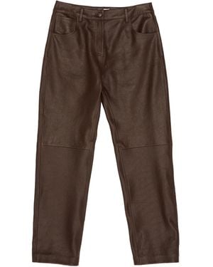 Magda Butrym Casual Pants With Belt Loops - Brown