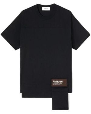 Ambush Waist Pocket T-Shirt Deep Mahogan - Black