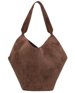 KHAITE Lotus Small Tote Bag - Brown