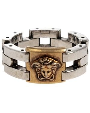 Versace Medusa Link Ring - White