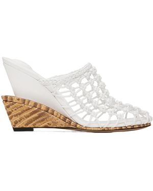 Jacquemus Braided High Heel Sandals - White