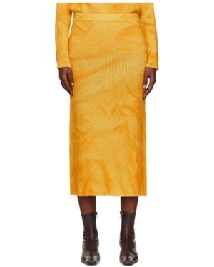Gabriela Hearst Elastic Waist Skirt - Yellow
