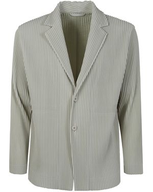 Homme Plissé Issey Miyake Pleated Blazer - Grey