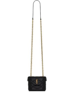 Saint Laurent June Micro Box Shoulder Bag - White