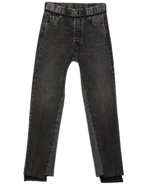 Maison Margiela Multicoloured Denim Trousers - Black