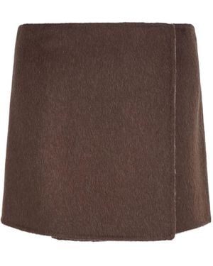 P.A.R.O.S.H. Wrap Skirt - Brown