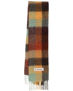 Acne Studios Vally Alpaca Blend Scarf - White