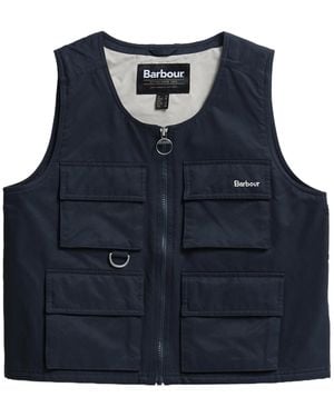 ベスト・ジレ BARBOUR Women Vests LLI0003 LLI NY91 Blue Barbour Otterburn Quilted Gilet | North Shore Saddlery