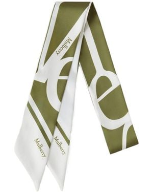 Mulberry Skinny Scarf - Green