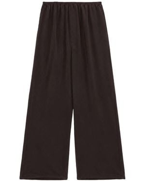 Baserange Casual Pants With An Elastic Waistband - Black
