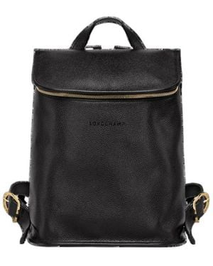Longchamp Le Foulonne Backpack - Black