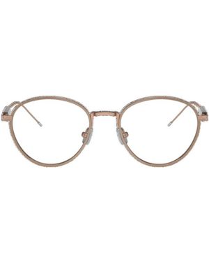 Brunello Cucinelli Oval Frame Glasses - White