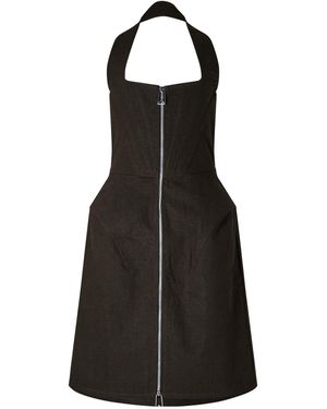Bottega Veneta Structured Peplum Dress - Black