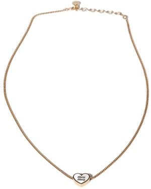 Miu Miu Metal Necklace - Metallic