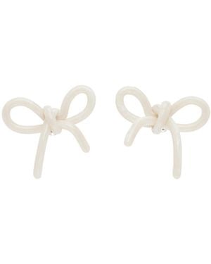 ShuShu/Tong Bow Earrings - White