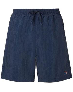 Fendi Ff Embroidered Drawstring Swim Shorts - Blue