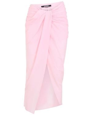 Jacquemus The Paréo Asymmetric Skirt - Pink