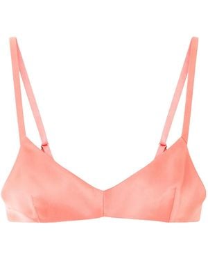 KHAITE Talita Satin Bralette - Pink