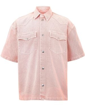 7 For All Mankind Snap Button Shirt - Pink