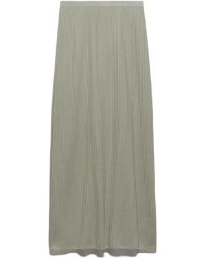 MAX&Co. Textured Knit Maxi Dress - Gray
