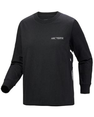 Arc'teryx Kragg Cotton Bird Crew Neck Shirt Ls - Black