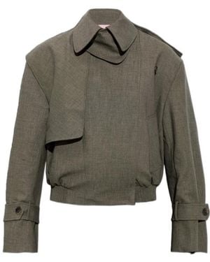 Christopher Esber Short-Sleeved Bomber Jacket - Green