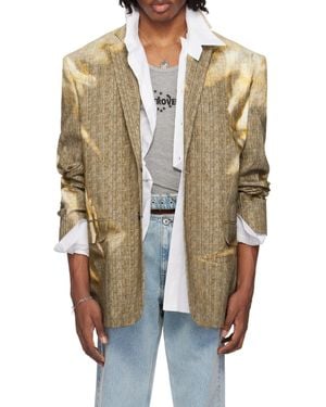 Y. Project Single-Breasted Blazer - Natural