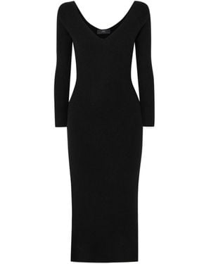 arch4 Rosa Cashmere Mid-Length Dress - Black