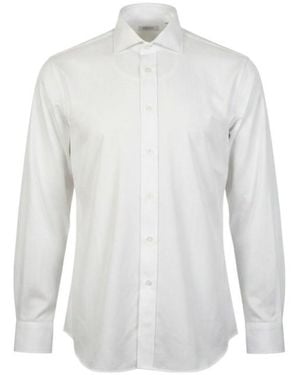 Brunello Cucinelli Long-Sleeved Shirt - White