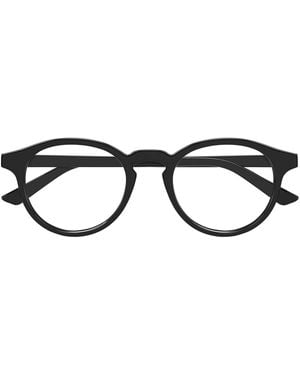 Bottega Veneta Eyewear Oval Frame Glasses - Black