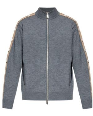 DSquared² Logo-Print Cardigan - Blue