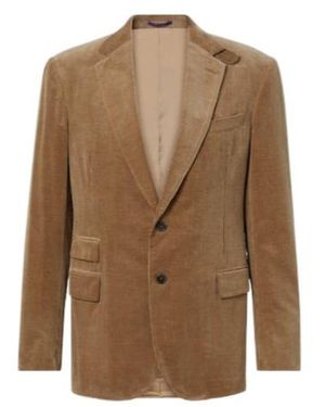 Ralph Lauren Kent Cotton And Cashmere Corduroy Blazer - Brown