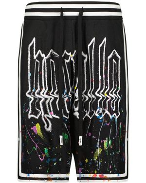 Haculla Painted Basketball Shorts - Black