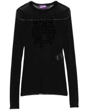 Jean Paul Gaultier Long-Sleeved Top - Black